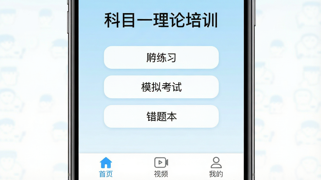 һ���ֻ���Ļչʾ��Ŀһ������ѵӦ�������棬���沼��������������ʾ����Ŀһ������ѵ�����⣬�м���˳����ϰ��ģ�⿼�ԡ����Ȿ�Ȱ�ť���ײ�����������ҳ����Ƶ���ҵ�ѡ�������������������Ϊ����ɫ���䣬����ɾ����޶���Ԫ�أ��߻��ʣ�2K�ֱ���