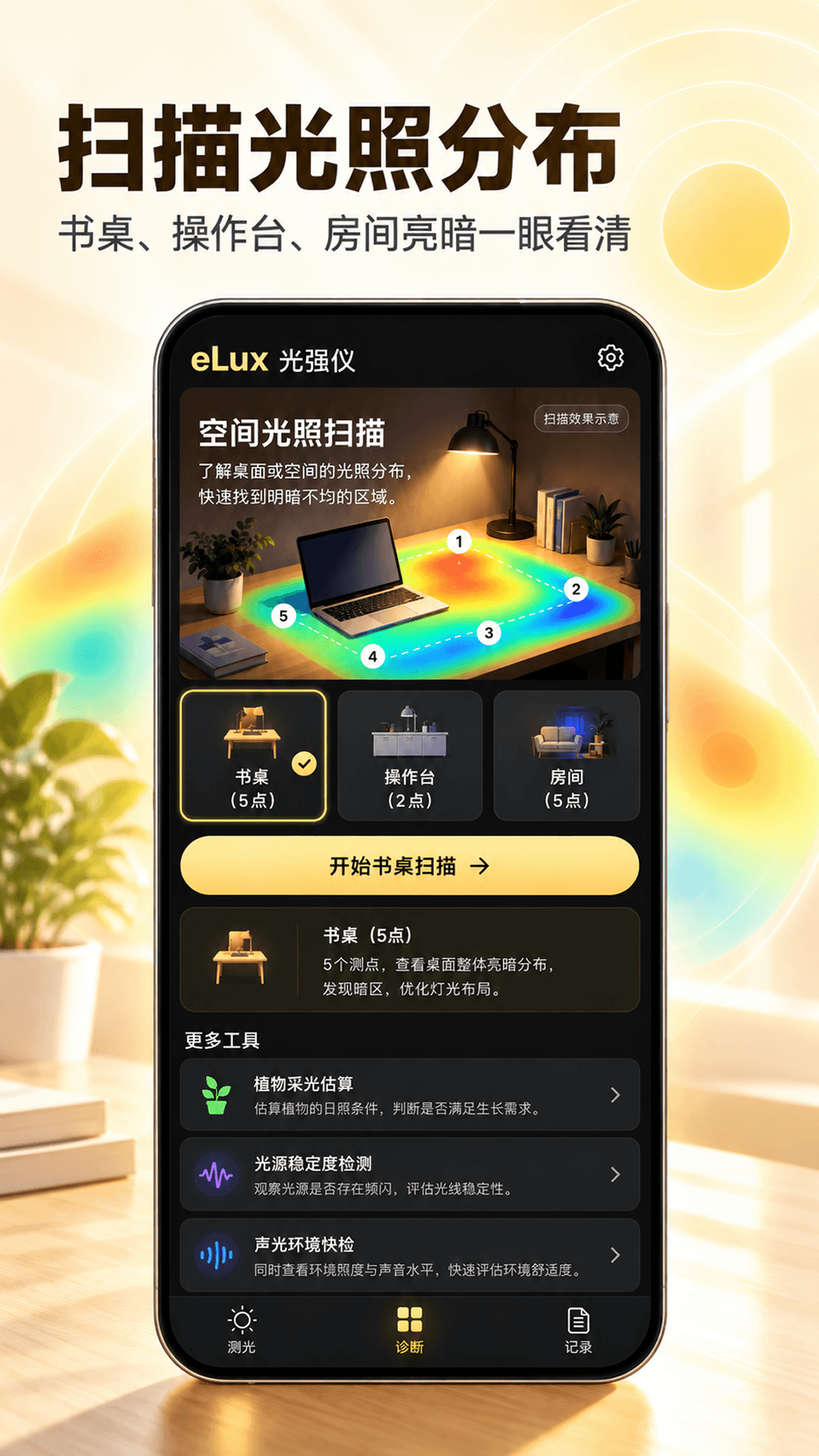 光强仪eLux截图