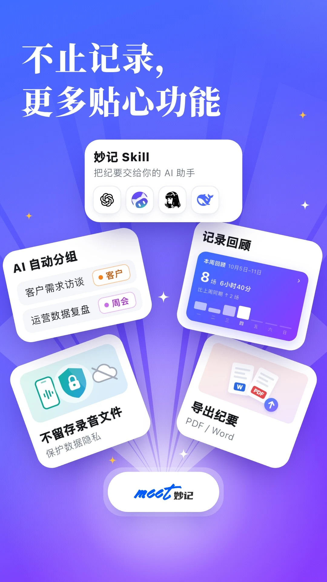 Meet妙记截图