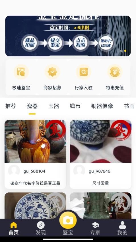 皮皮鉴宝 安卓版 鉴定记录界面截图
