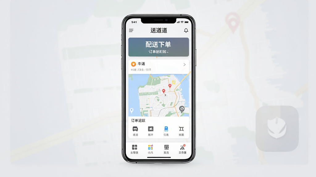 һ��չʾ�͵�APP��������ֻ�����ͼ������������һ�����������ֻ�����Ļ����ʾ�͵�Ӧ����ҳ�����������µ���ڡ�����׷�ٵ�ͼ�͹���ͼ�꣬����Ϊ�ɾ���ǳ��ɫ���䣬������ִ���ϸ�����������ʸ��壬�޶���Ԫ��