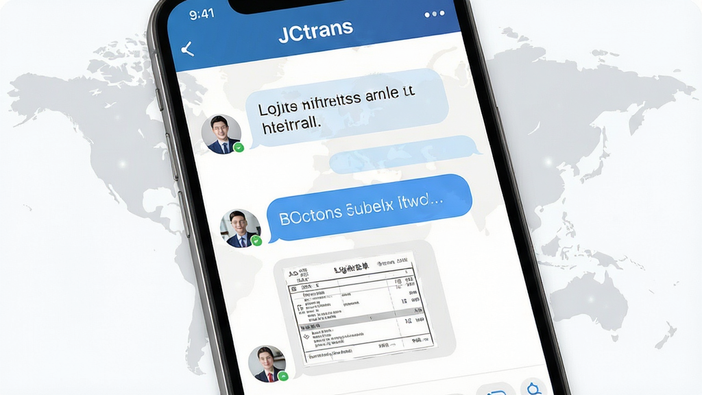 һ��չʾJCtrans��ʱͨѶ���ܵ�AI��ͼ������Ϊ�ֻ����������д������Ϊ����չʾ���Ű�����Ի����ݺ�������������ͼ�����Ϊ��ˬ�������罻�磬ϸ�ڰ����������ݵ�Բ����ơ�ͷ�����ҵ��������������Լ�ɼ��������ͼˮӡ�������������ɾ����޶���Ԫ�ء�