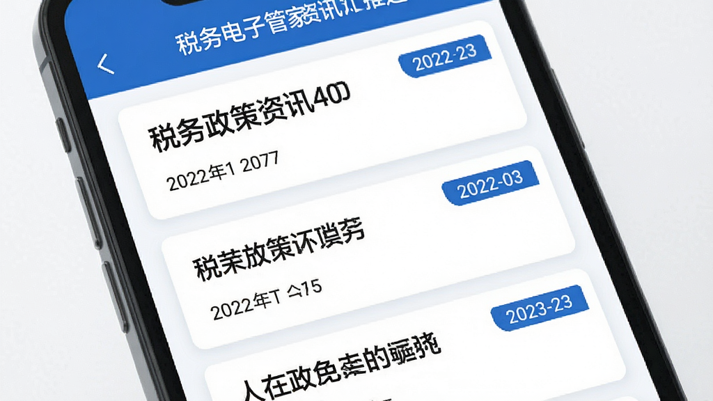 ˰����ӹܼ���Ѷ���͹��ܽ��棬�ֻ���Ļ��ʾ˰��������Ѷ�б���ÿ����Ѷ���м��ı�������ڱ�ǩ��������ÿ�Ƭʽ���֣���ɫ������Ϊ���������ɾ����࣬����������רҵ����������