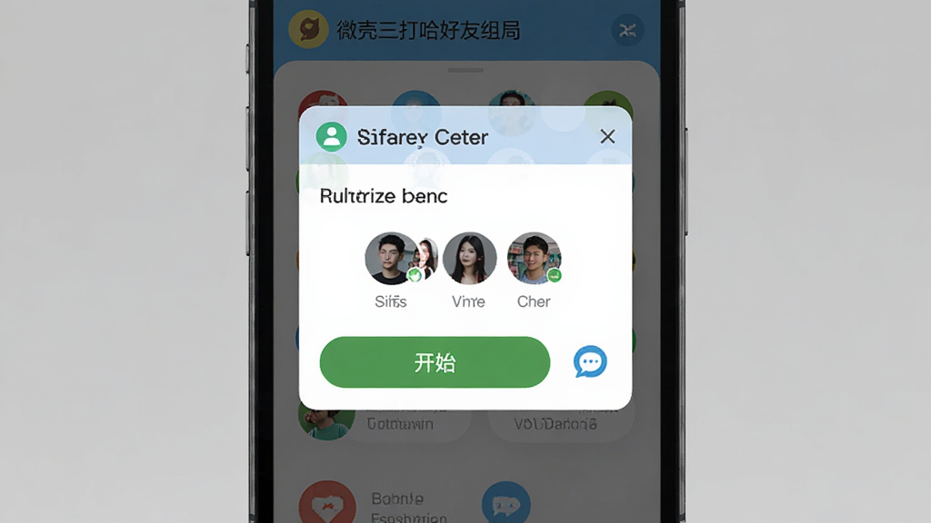������΢�������������ֽ��棬����Ϊ�ֻ���Ļ���뵯���������뿨Ƭ���Ű����������Ϊ�罻Ӧ�õ�����ϸ�ڰ��������롢����ͷ���б�����ʼ��ť������ͼ�꣬���ʸ��壬�ɾ����޶���Ԫ��
