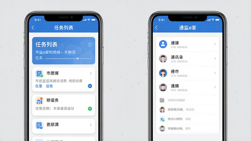 ����չʾ�м�e��Ӧ�õ������ֻ����沢�ţ����Ϊ�����б�ҳ�棬�Ҳ�ΪͨѶ¼ҳ�棬����Ԫ���������룬��ɫ������Ϊ��������Ϊǳ��ɫ������Ϊ���ҶԳƣ����Ϊ��ƽ��UIչʾ��ϸ���Ͻ��濨Ƭ������΢Բ������Ӱ����������������ɾ����޶���װ��