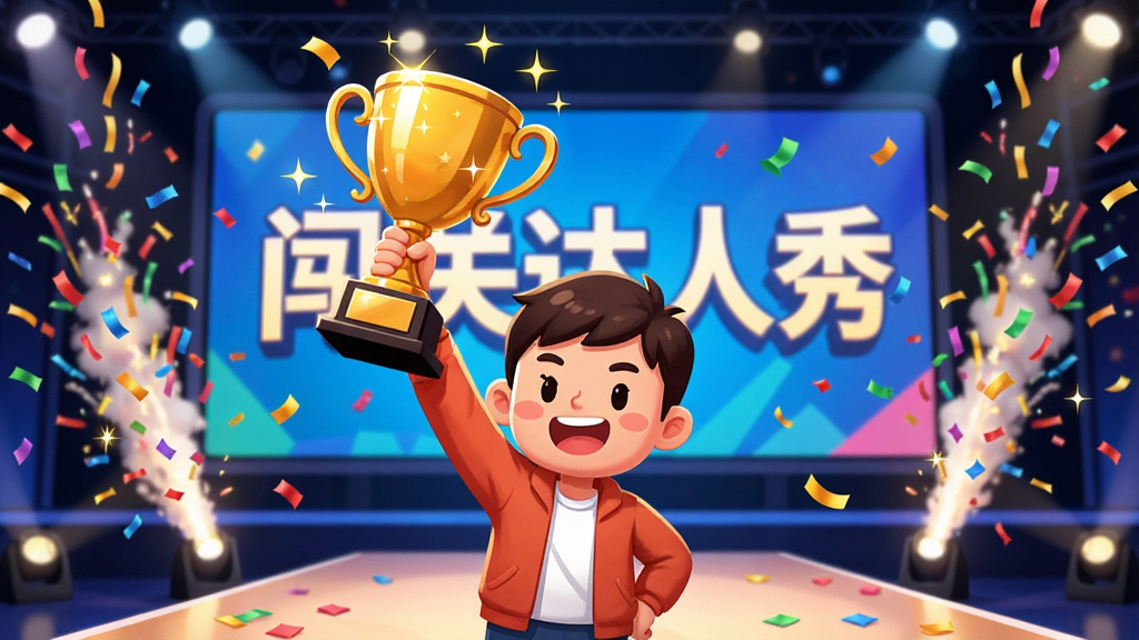 ���ش����㴳�سɹ���ף���棬����Ϊ��ͨ������𽱱�վ����̨���룬����Ϊ������С��񻨴�����ɢ�䣬�Ű�ͻ����ף��Χ�����Ϊ�������õ����ղ廭�磬ϸ�ڰ�����ɫ��������ɫֽм��������Ч����������Ļ��ʾͨ�����������ʸ��壬�ɾ��޶���Ԫ��