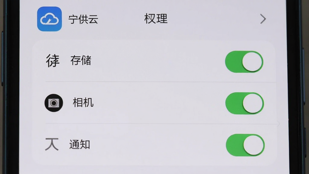 手机设置界面中展示
