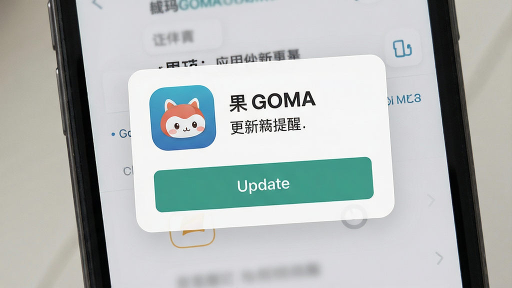 ����GOMAӦ�ø������ѽ��棬�ֻ���Ļ�ϵ���������ʾ��Ƭ����ʾӦ��ͼ������°�ť�������࣬ǳɫ��������ƽ����Ʒ��ϸ�����������ʸɾ����޶���Ԫ��