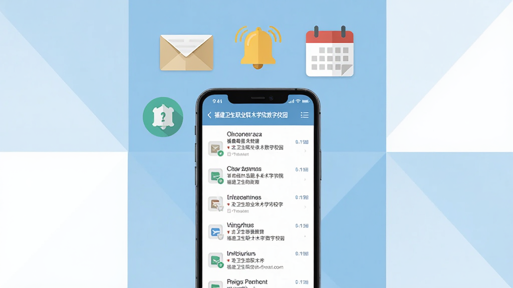 ��������Ϊһ�������ֻ�����Ļ��ʾ��Ϣ֪ͨ�б����������̽��棬�ֻ��Ϸ�Ư�����ŷ⡢�����������ȱ�ƽ��ͼ�꣬����Ϊ����ɫ���ɫ��֯�ļ���ɫ�飬������������ϸ�ڸɾ��������������޶���װ�Σ�ͼƬ�пɼ������֡���������ְҵ����ѧԺ����У԰��