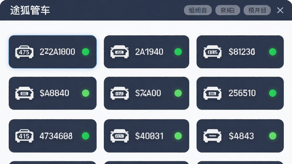 ����չʾһ����ƽ�����������б����棬�б������ж��ų�����Ϣ��Ƭ��ÿ�ſ�Ƭ�������ƺ�ͼ����״ָ̬ʾ�ƣ������С�;���ܳ���������������ǩ������Ϊ��ֱ�б�ʽ�����Ϊ�������磬ϸ�ڰ�����ƬԲ����״̬ɫ�㣬�����������ɾ����޶���Ԫ��