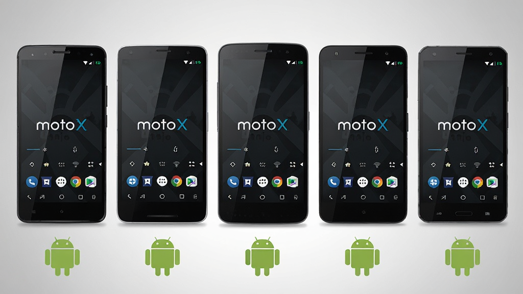 ��������Ϊ�ಿ��ͬƷ�ư�׿�ֻ�����չʾ��ÿ���ֻ���Ļ����ʾ��motoX�����н��棬�ֻ��·��а�׿ϵͳ�汾��ʶͼ�Σ����岼������Գƣ�����Ϊǳ�ҽ��䣬���Ƽ���������������ϣ������������ɾ��޶���Ԫ��