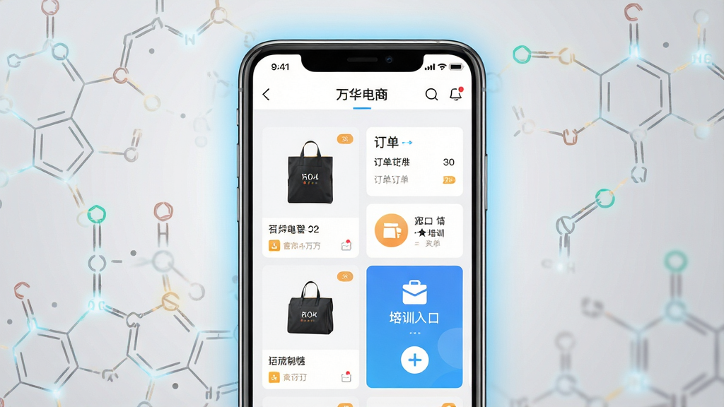 ����Ϊһ�������ֻ����з��ã���Ļ��չʾ����APP��ҳ���棬������Ʒ��Ƭ������ģ������ѵ���ͼ�꣬���ֲ������ҷ����Ӷ����������ƶ����Ű棬���Ϊ�ִ�����Ƽ��У�ϸ������Ļ��ɢ������ɫ���Σ�����Ϊǳ�ҽ��䲢��׺����ѧ���ӽṹ���������ʸ����������ɾ��޶���Ԫ�أ�ͼƬ����Ļ������ʾ����
