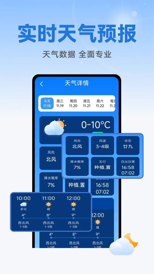 准天气预报截图