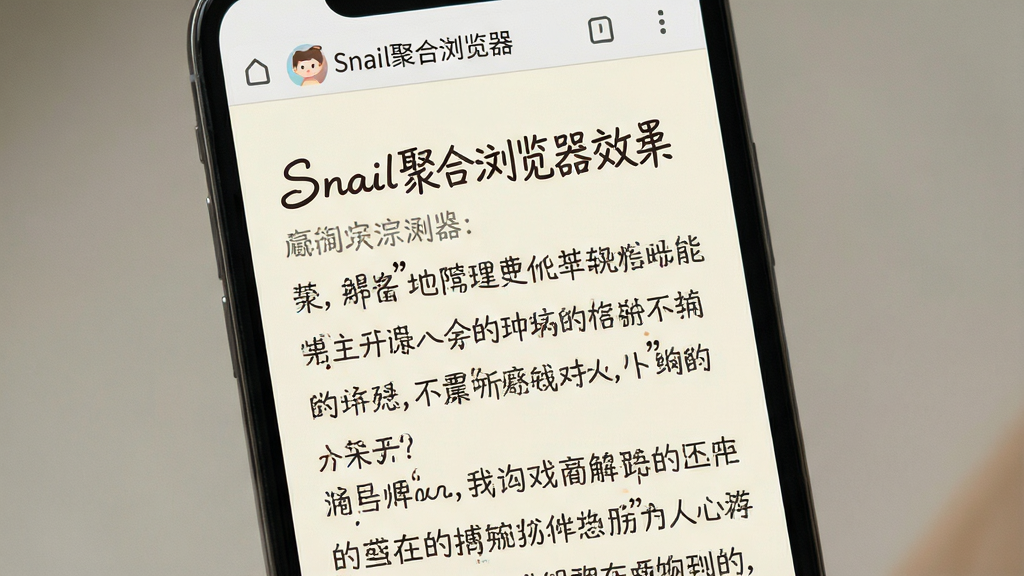 一张展示手机浏览器阅读模式效果的图片,画面中网页正文被重新排版为舒适的大字号段落,背景米白色,顶部有