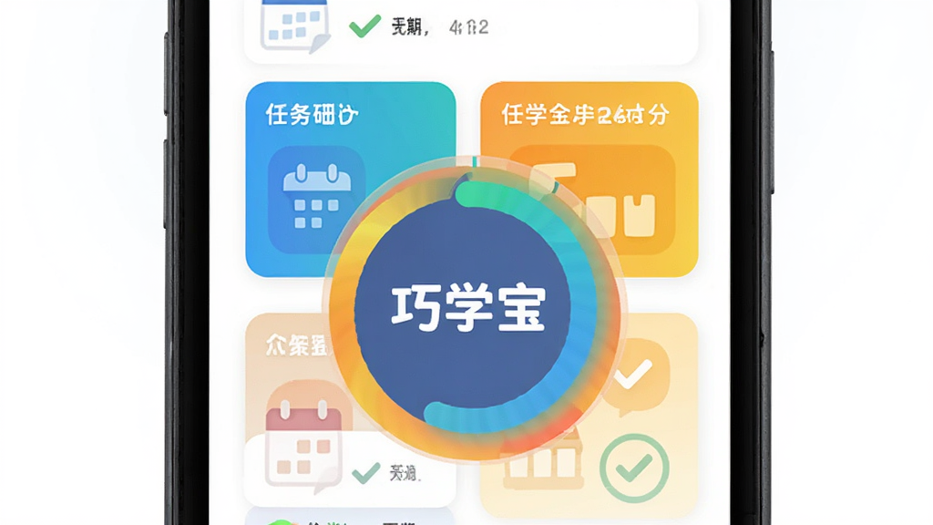 ��ѧ��ѧϰ�ƻ����ܽ��棬����Ϊ�ֻ���Ļ��д����Ļ��չʾ��ɫ����Ƭ�뻷�ν���ͼ�����־��жԳƣ�����ƽ���廭��ϸ�ڰ���������Թ�ͼ�꣬���ʸ���ɾ��������д��С���ѧ��������