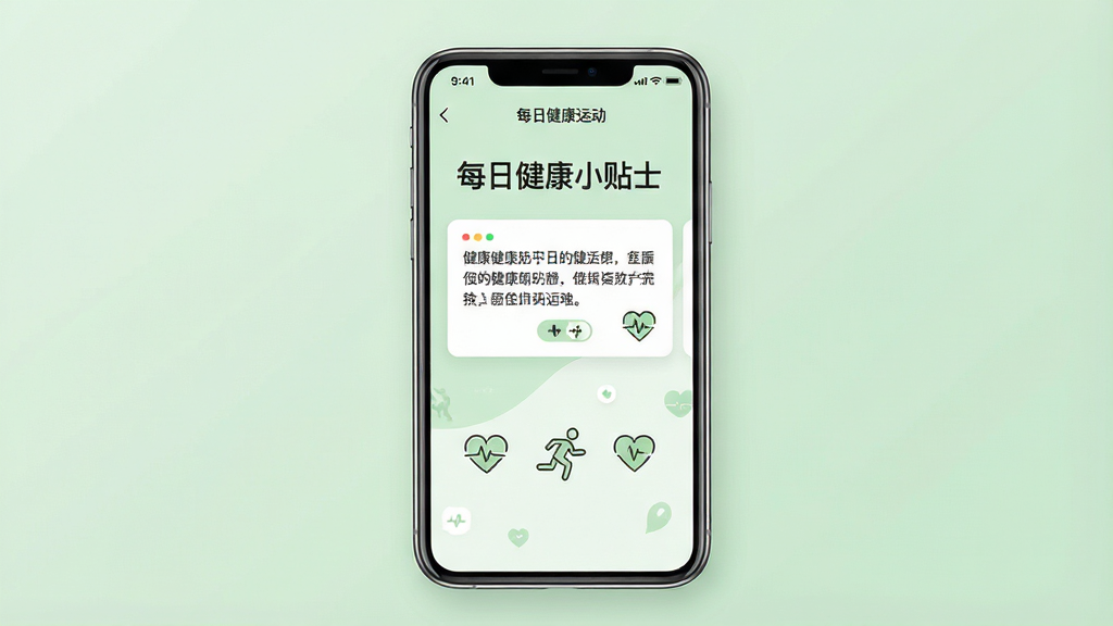 һ���ֻ�Ӧ��չʾͼ���������ֻ���Ļ��ʾ��ÿ�ս����˶��������Ľ���С��ʿҳ�棬ҳ���Ϸ��С�ÿ�ս���С��ʿ�����⣬����λ����һ�μ�̵Ľ����������ֿ�Ƭ����Ƭ�·����м�Լ��ͼ��װ�Σ�����Ϊ��͵�ǳ��ɫ���ֻ����з��ã�����������������¼�࣬ϸ�ڸɾ������ʸ��壬�޶���Ԫ��