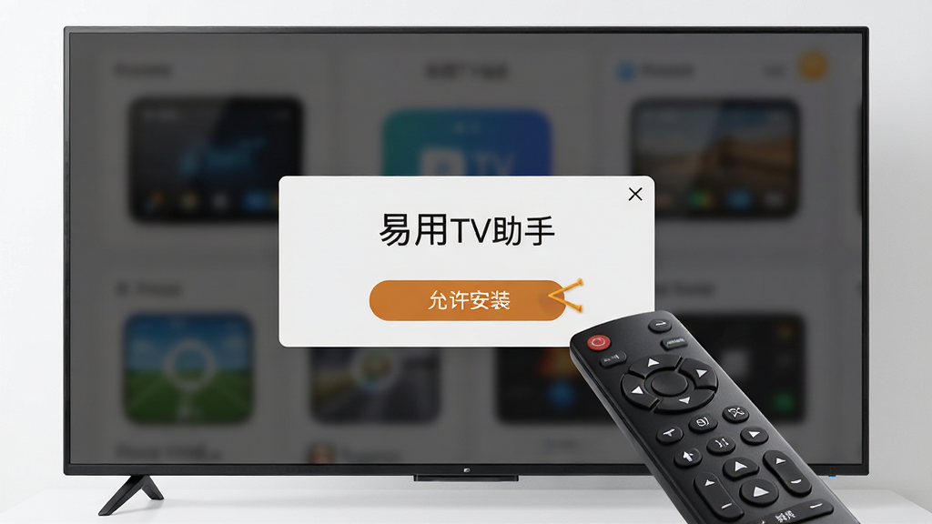 ��������Ϊ������Ļ�ϵ���һ����װ������ʾ����ʾ����д�С�����TV���֡����ƣ��Ա���ң����ָ��������װ����ť������Ϊ���Ӿ��С���ʾ��λ����Ļ����ƫ�£����дʵ����磬ϸ�ڰ�����ť������ң����������������������������ɾ�
