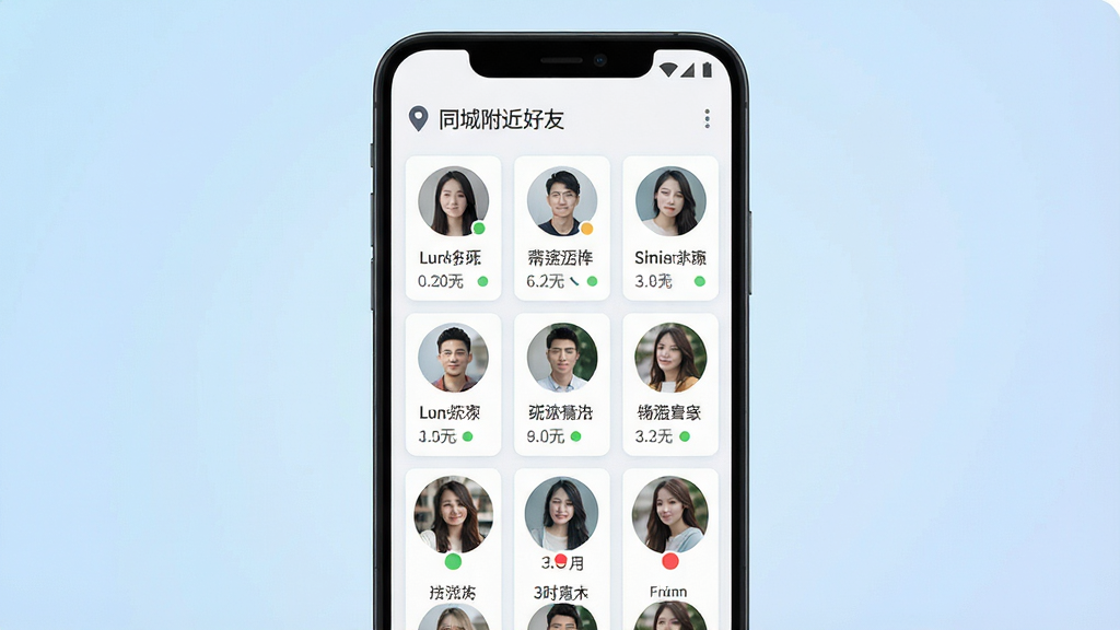 һ���ֻ���Ļչʾͬ�Ǹ��������Ƽ��б��Ļ��棬��������Ϊ��׿�ֻ��������棬����Ϊ������λ�������ơ��в��û�ͷ��Ƭ�������С�ÿ�ſ�Ƭ���ǳ�������ǩ���Ű��������򣬷��Ϊ����ǳɫ�罻Ӧ��UI��ϸ�ڰ���������ֵ������״̬СԲ�㣬���������ɾ����޶���Ԫ�أ�����Ϊ���ǳ������
