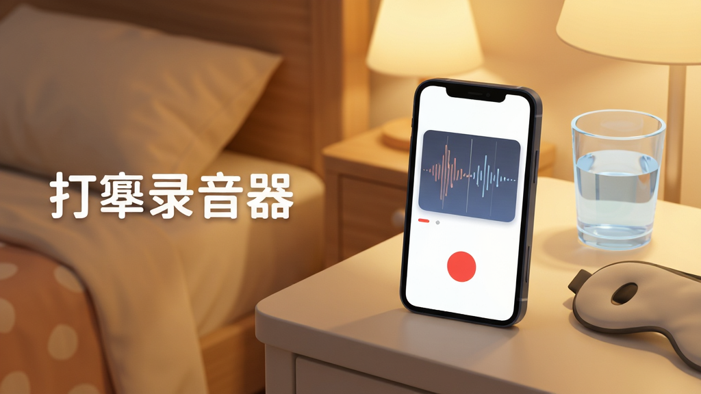 ����������һ�������ֻ�ƽ���ڴ�ͷ���ϣ���Ļ������ʾ����¼������¼�����棬�������в���ͼ�ͺ�ɫ¼����ť���ֻ��Ա߷���һ��ˮ�����֣���������ܰ�����һ�����ůɫ���ƹ⣬����Ϊ�ֻ�����ƫ�ң�������׷������֡�����¼�����������������¼�Լ��ƽ����ϸ�ڰ�����͵���Ӱ��Բ��ͼ�꣬���������ɾ��޶���Ԫ��
