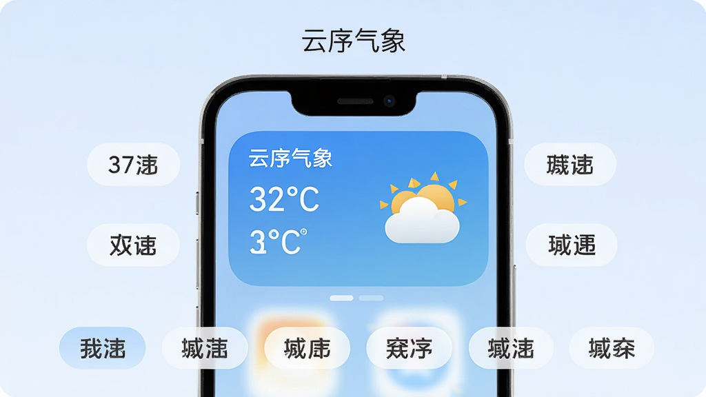����Ϊһ���ֻ����棬�����Ϸ��á�������������С�����С�����ʾ�¶�������ͼ�꣬�Ա��ж���������Ʊ�ǩ������Ϊ�ֻ����С�����Ϊ����ɫ���Ű�Ϊ�Ϸ�Ӧ�������������󡱡��в��ֻ����桢�·����б�ǩ�������У����Ϊ����ִ���ƽ���ϸ��ΪС���ΪԲ�Ǿ��Ρ����б�ǩΪ�����Ρ�ͼ������������Ϊ���塢�ɾ����޶���Ԫ��