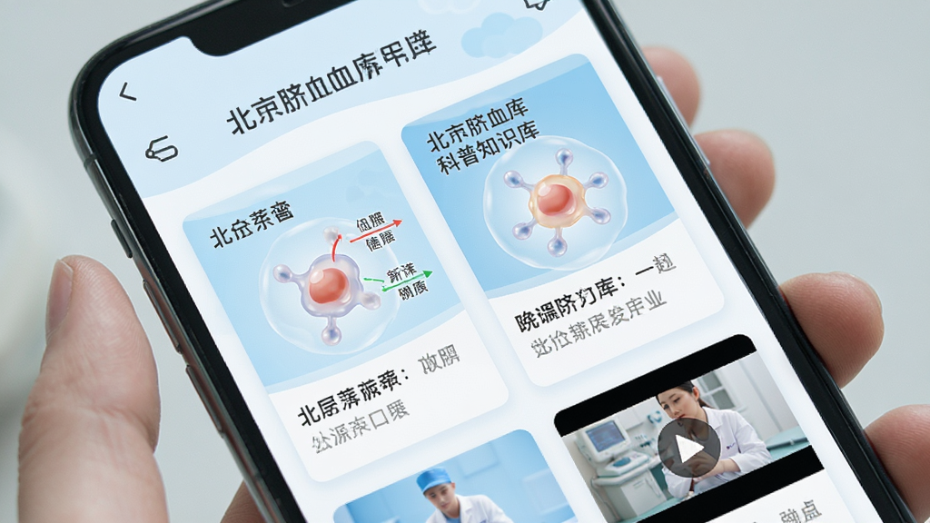 ��������Ѫ�����֪ʶ��ҳ�棬�ֻ���Ļչʾͼ�Ŀ�Ƭ�����Ƶ����ͼ���У�����Ϊ�ֻ���֪ʶ��Ƭ���֣��������ǳɫ��ϸ�ڰ�����ϸ��ʾ��ͼ��������֣����ʸɾ��޶���Ԫ��