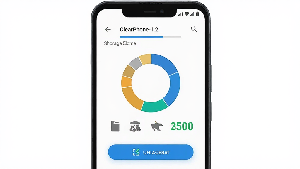 ������һ����׿�����ֻ���Ļ��ʾClearPhone-1.2�������棬����Ϊ�����ֻ�����չʾ����Ļ�ڳ��ִ洢�ռ价��ͼ��������ť���Ű������½ṹ�����Ϊ��ˬ�Ƽ��б�ƽ����ƣ�ϸ�ڰ���ɨ��������������ļ�ͼ�ꡢ��ɫ�ͷſռ���ʾ�����ʸ���ɾ��޶���Ԫ��