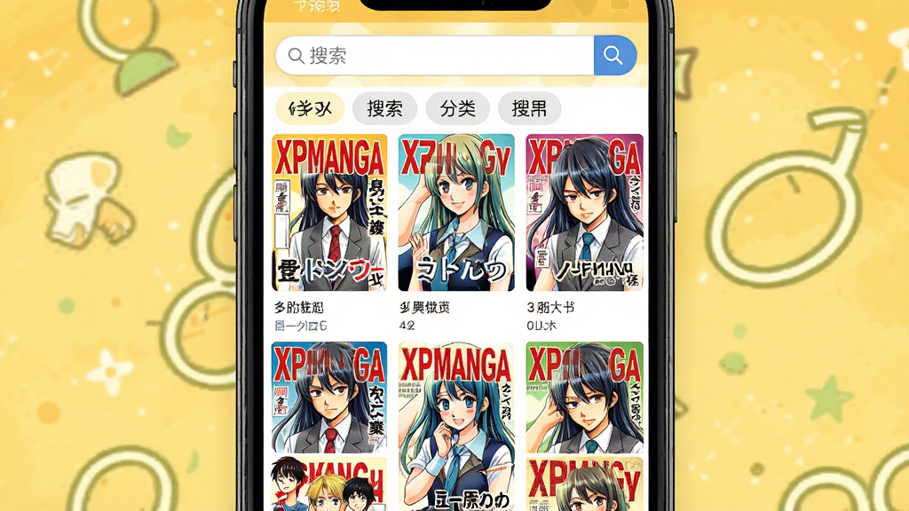 һ��XPManga���������ͼ���Ĳ廭������Ϊ�ֻ���Ļչʾ�������������������򣬲���Ϊ�Ź��������������С��������������������Ϊ�������µ�Ӧ���̵�չʾͼ��ϸ�ڰ���ÿ����������ɫ�������������ǩ�����ɼ������������зŴ�ͼ�꣬���ʸ���ɾ����޶���Ԫ��