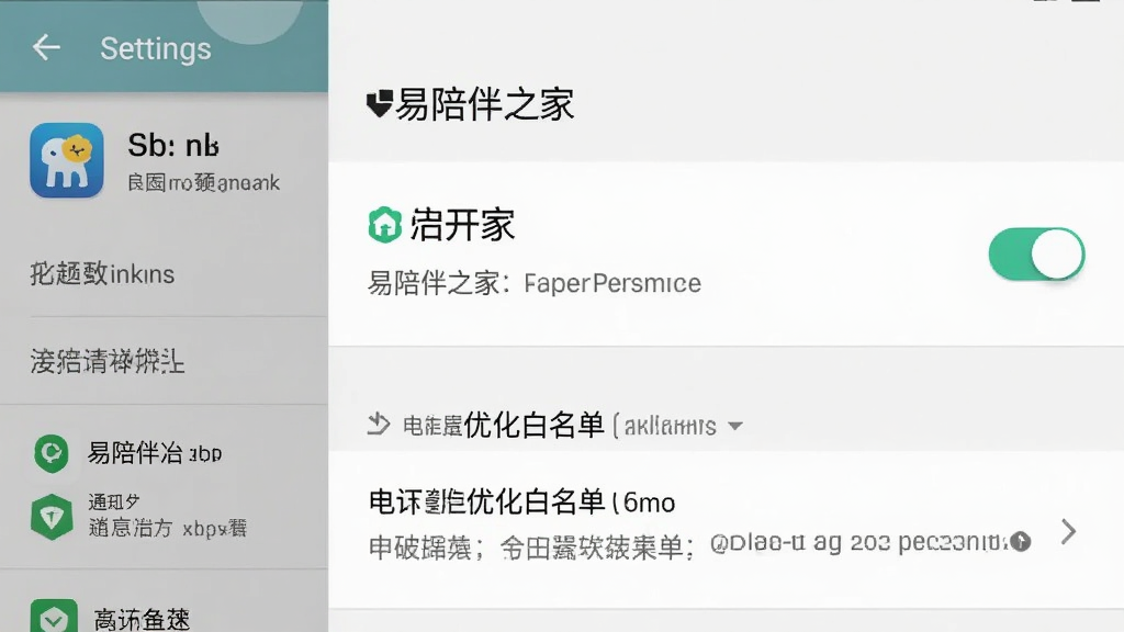 手机应用设置界面截图,展示