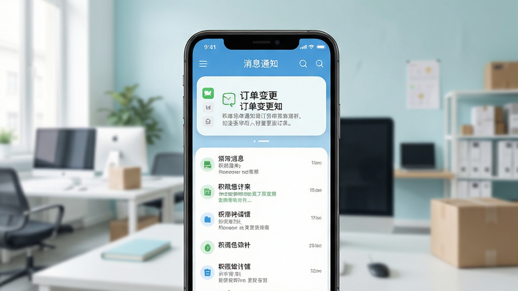 ��΢������Ϣ֪ͨ���棬�ֻ���Ļչʾ�������֪ͨ����Ϣ�б�������Ϊ�����칫����������ǳɫ��񣬲��ֹ�����ϸ�����������廭�ʣ��ɾ��޶���Ԫ��