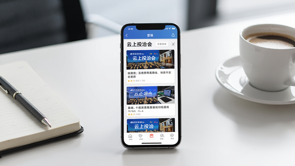 一部手机放置在桌面,屏幕显示