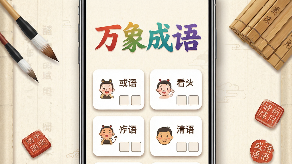 ����Ϊһ�������ֻ��������棬��Ļ����չʾ���������ĸ��ֵĲ�ɫ�����ֱ��⣬�����·��������ų��￴ͼ�´ʿ�Ƭ����Ƭ���м�ʲ廭��ո񷽿򣻲���Ϊ�ֻ����з��ã�����Ϊ����ɫ������������ܵ�׺ë�ʡ����ӡ�µ��й���Ԫ�أ��Ű�������½ṹ���Ϸ�������Ŀ���·���Ƭ���������������У����Ϊ�й������±�ƽ�廭��ϸ�ڰ�����ƬԲ�ǡ����ͶӰ�����������ɶ������ʸ���ɾ����޶���Ԫ��