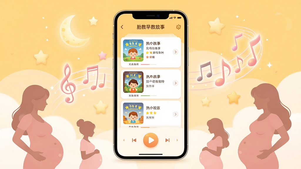 �����������һ�������ֻ�����Ļ��ʾ̥����̹���Ӧ�õ������棬�������й��·��濨Ƭ�Ͳ��Ű�ť���ֻ���Χ��������͵����������������Ǻ��и���ӰԪ�أ��������ů��ɫ��ǳ��ɫ���䣬���־��жԳƣ������ܰ������ϸ����ͻ�������б��벥�ſؼ������������ɾ����޶�����ɫ���ʺ�����վ��ͼ