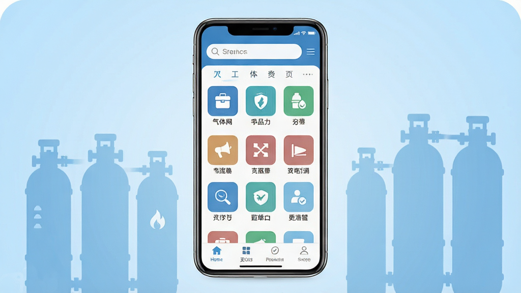 �������ֻ�Ӧ��������չʾ��һ�������ֻ�������������Ļ�ڳ��ֹ�ҵ���彻��ƽ̨����ҳ���֣��������������в������Ʒ����ͼ�ꡢ�ײ���������Ѷ�����������ɼ�������Ϊǳ��ɫ�����������ƿ��Ӱװ�Σ����������ִ����񣬻���ɾ��޶���Ԫ�أ����廭��