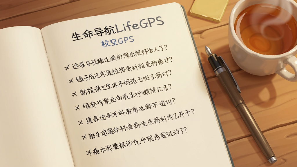 画面中一本摊开的笔记本,页面上写有