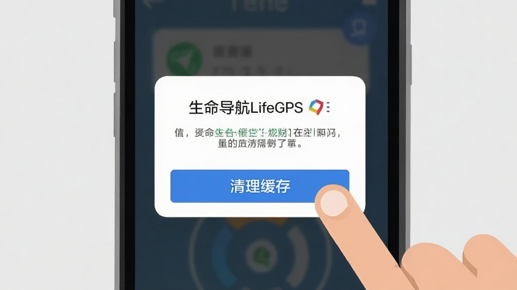 画面展示一部手机屏幕出现错误提示弹窗,旁边有手指点击