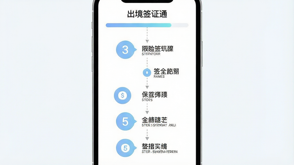 一张分步流程示意图,画面中央为手机屏幕,屏幕上显示