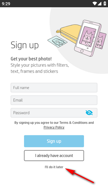 HP Sprocket�ٷ���׿��