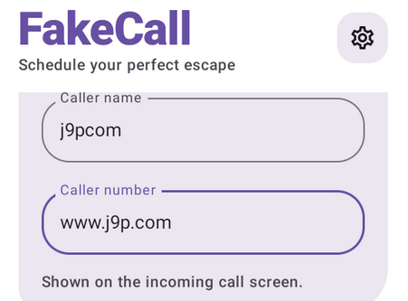 ģ������Fake Call app