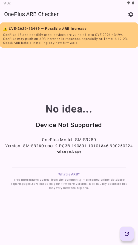 һ�ӷ��ع������(OnePlus ARB Checker)