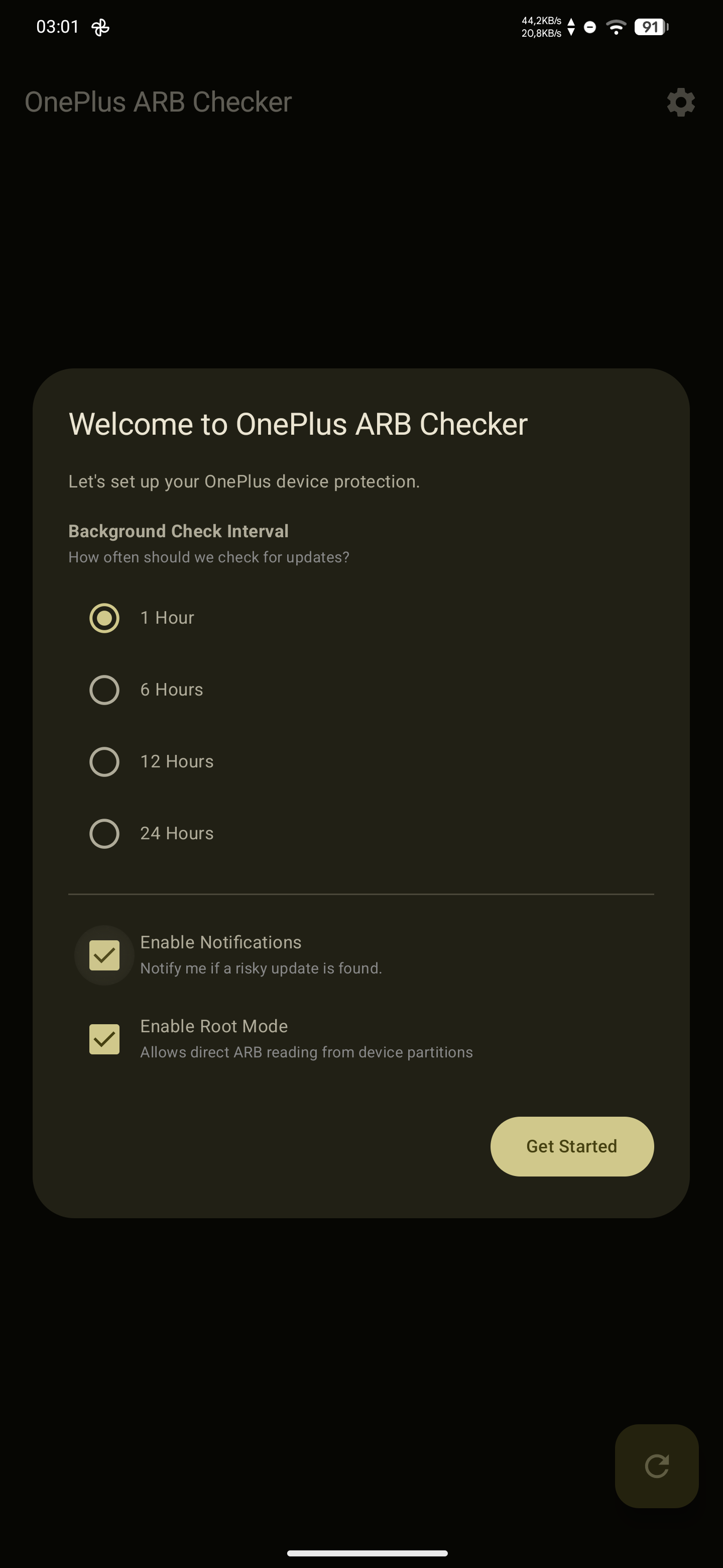 һ�ӷ��ع������(OnePlus ARB Checker)��ͼ