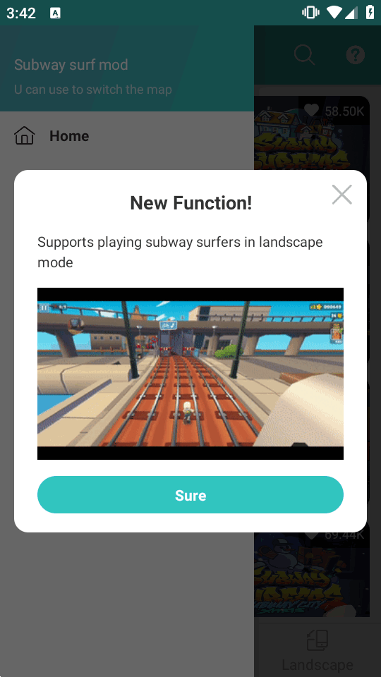 �����ܿ���ʷ���ͼ�л���(Subway surf mod)��ͼ
