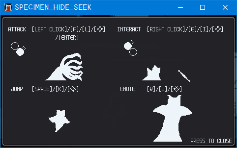 �걾׽�Բ�SPECIMEN_HIDE_SEEK��Ϸ