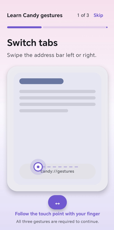 Candy Browser带手势隐私浏览器 Candy Browser带手势隐私浏览器