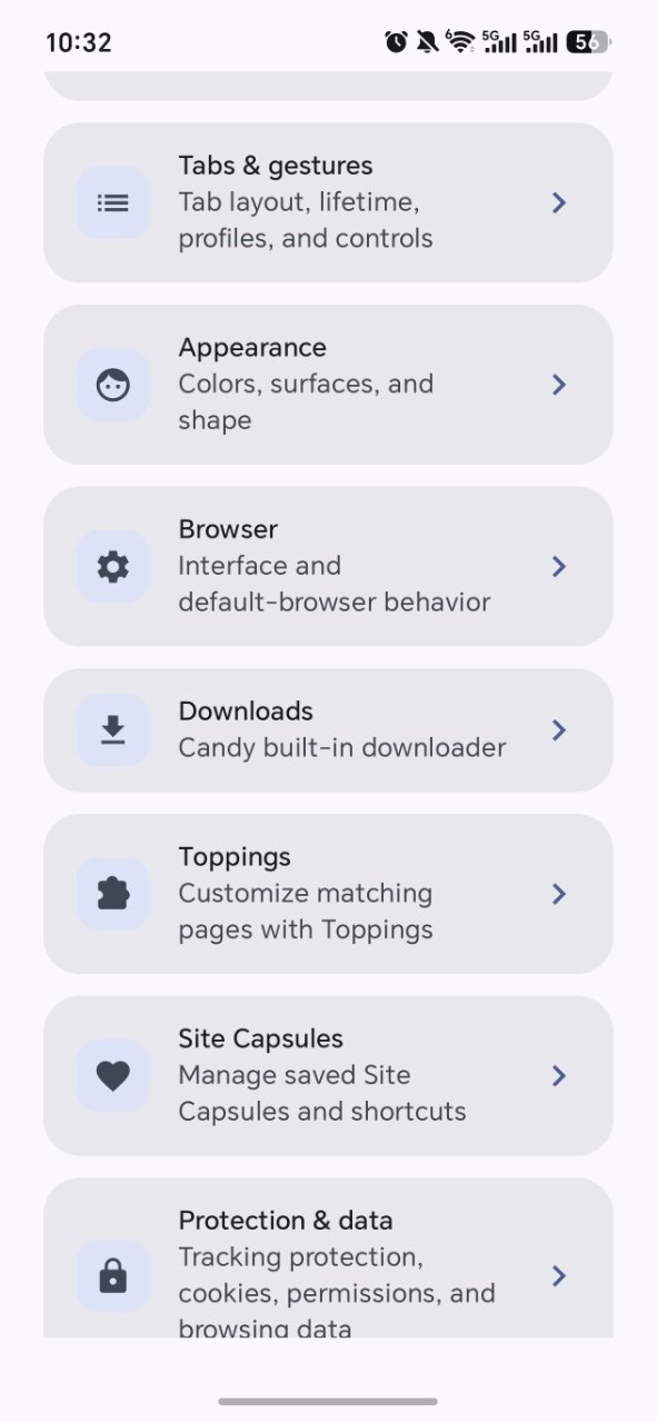 Candy Browser带手势隐私浏览器截图