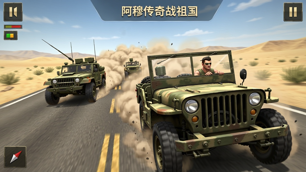 ���´��溴������ؾ߹ؿ���Ϸ���棬���Ǽ�ʻ���ü��ճ���ɳĮ��·��׷��г��������������ʮ��