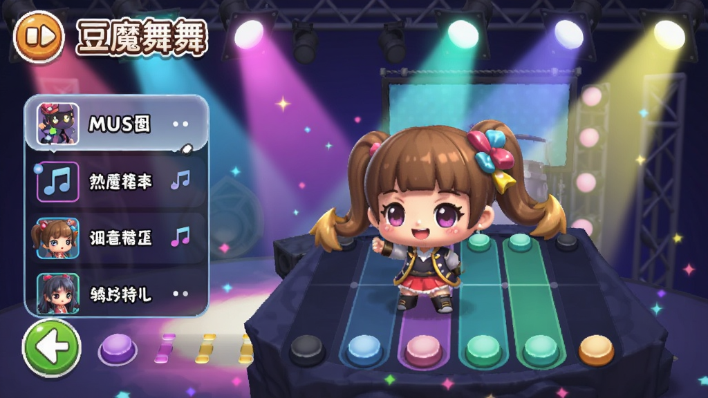��ħ���� ��Ϸ�����棬չʾQ���ɫ�������б��ͽ���������ɫ���������ã�UI��Ƽ�࣬����Ϊ��̨�ƹ�Ч����������ͨ�ɰ������廭��