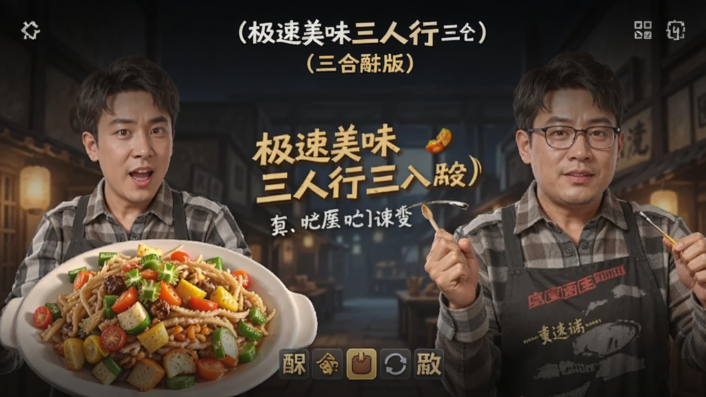 极速美味三人行三合一版 主界面截图