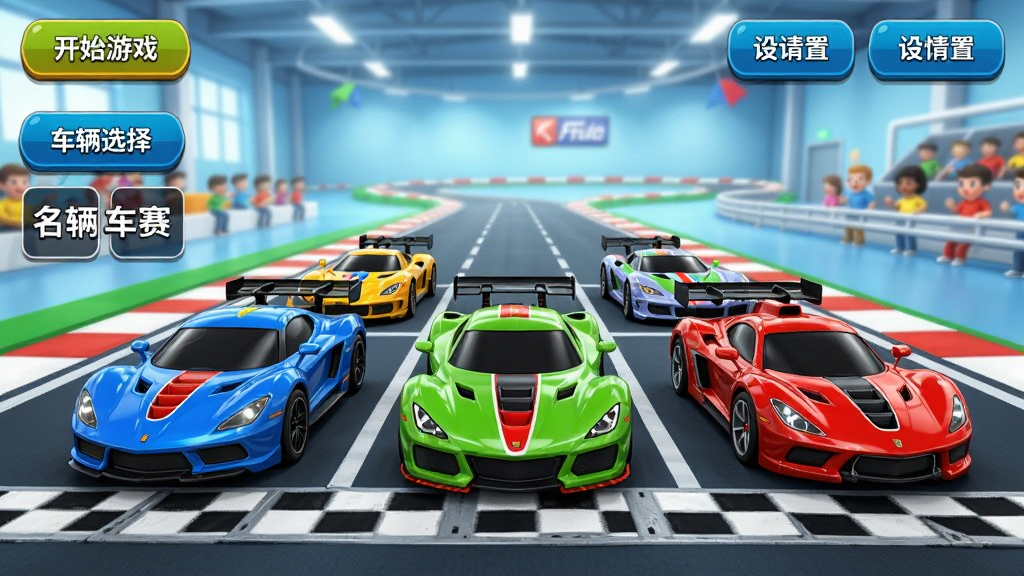 ����ң�������� ��Ϸ�����棬չʾ����ң���ܳ�ͣ���������ϣ����������������������������п�ʼ��Ϸ������ѡ�����õȰ�ť���������������UI��࣬�ʺ�����վչʾ