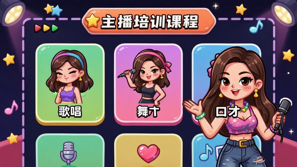 Ů�������͹�˾ �淨����ʾ��ͼ��չʾ������ѵ�γ̽��棬�����質���赸���ڲŵ�ѡ���ͨ���ɫ�ʷḻ