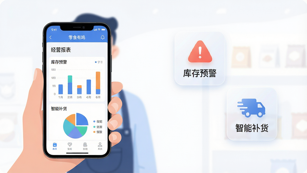 ���壺һλ�����ֳ��ֻ�ʹ����ʳ����APP�ġ���Ӫ���������ܣ���Ļ��ʾ��״ͼ���ͼ�����֣�����λ�ڻ�����࣬�ֻ���Ļ����ͷ���Ҳ����״������š����Ԥ�����������ܲ������Ȱ�͸��ͼ�ꡣ�Ű棺������������Ļ��������������ͼ�겻�ڵ���Ļ������ִ�����廭�磬���������ϸ�ڣ���Ļ�ϵ�ͼ������������ͼ������Ϊ�����Ԥ�����������ܲ����������ʣ����壬�ɾ����޶���Ԫ��